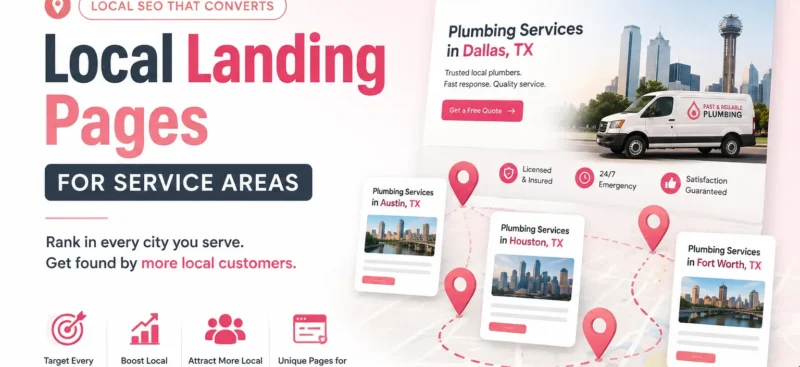 Landing Pages for Service Areas Landing Pages for Service Areas