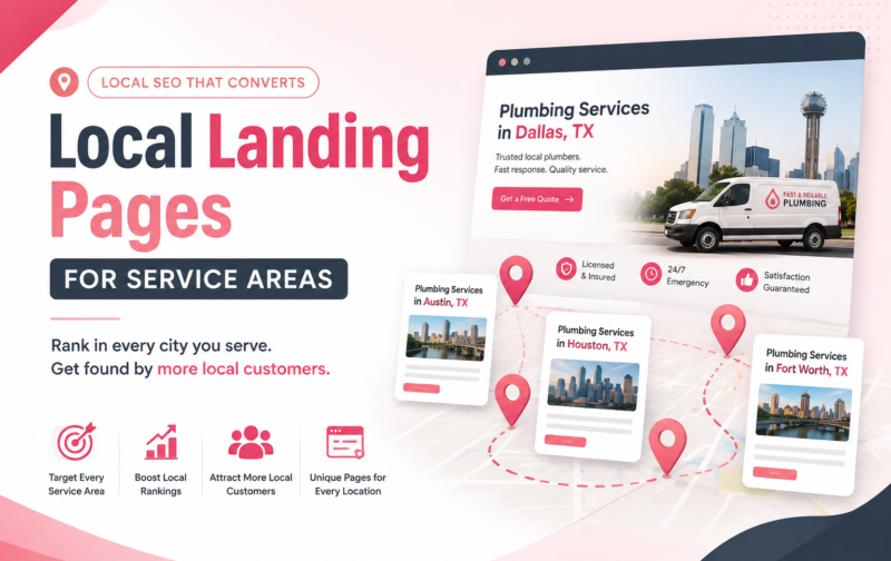 Landing Pages for Service Areas Landing Pages for Service Areas