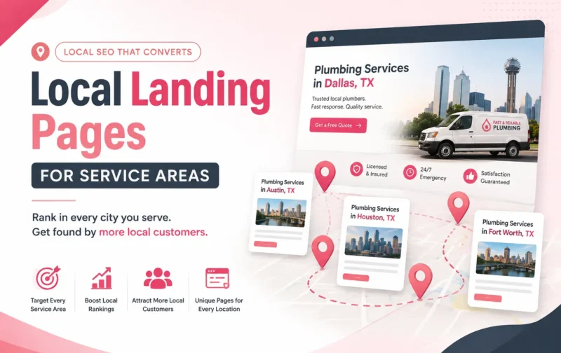 Landing Pages for Service Areas