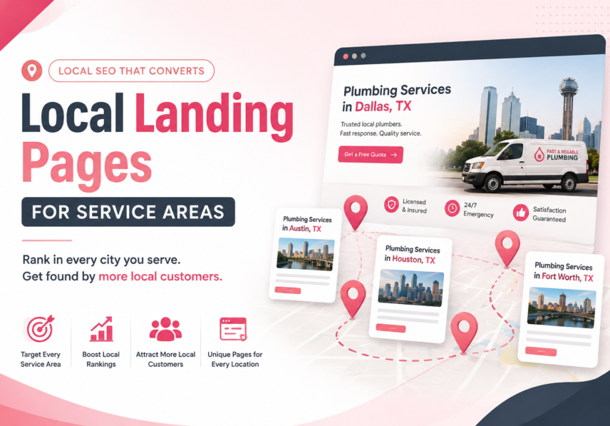 Landing Pages for Service Areas