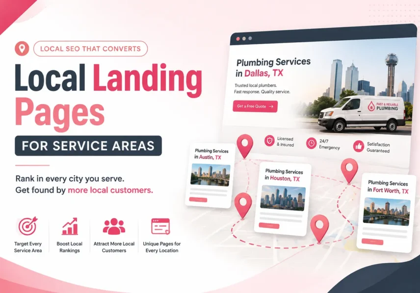 Landing Pages for Service Areas