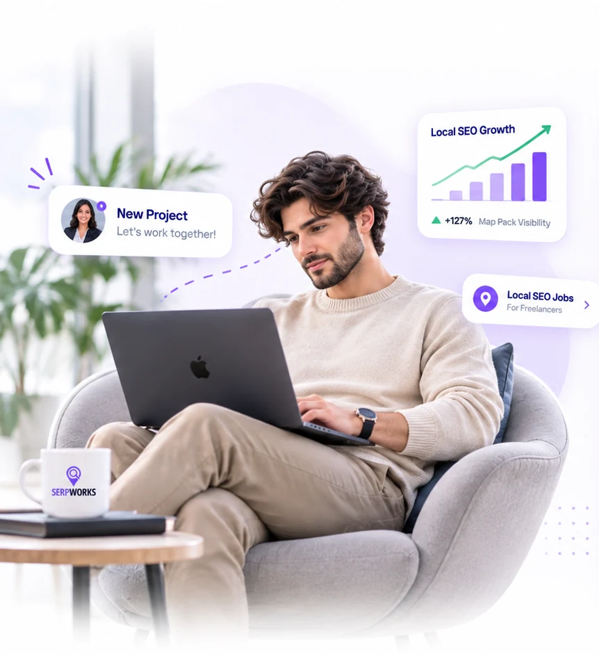 Local SEO freelancer working through Serpworks